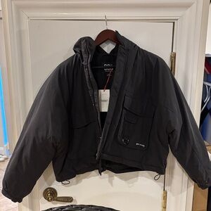 Urban Outfitters Black Puffer Jacket